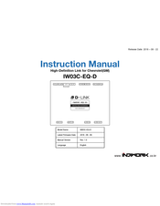 INDIWORK IW03C-EQ-D Instruction Manual