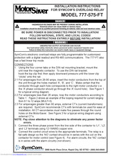 symcom 777-575-FT Installation Instructions Manual