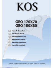 KOS GEO 170X70 Installation Manual
