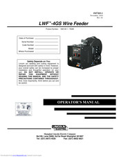 Lincoln Electric LWF-4GS Operator's Manual