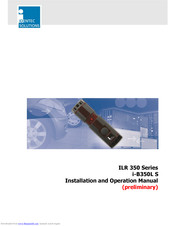 IDENTEC SOLUTIONS i-B350L S Installation And Operation Manual