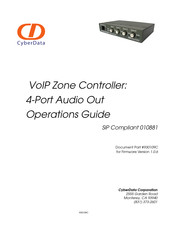 CyberData 010881 Operation Manual