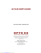 OPTO 22 AC7B User Manual