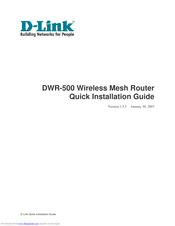 D-Link DWR-500 Quick Installation Manual