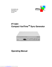 DK-Audio PT 5201 Compact VariTime Operating Manual