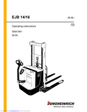 Jungheinrich EJB 16 Operating Instructions Manual