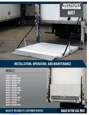 Anthony Liftgates MRT-5500 Installation, Operation And Maintanance Manual