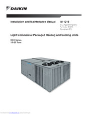 Daikin DDC Series Installation And Maintenance Manual