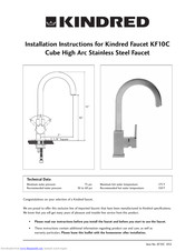Kindred KF10C Installation Instructions Manual