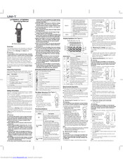 UNI-T UT205A Operating Manual