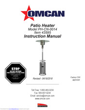 Omcan PH-CN-0014 Instruction Manual