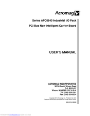 Acromag APC8640 Series User Manual
