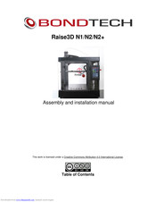 Bondtech Raise3D N2 Assembly And Installation Manual