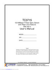 TC Communications TC3715 User Manual