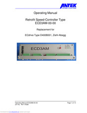 ANTEK ECD3AM-00-00 Operating Manual