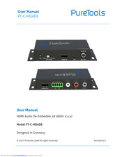 PureLink PureTools PT-C-HDADE User Manual