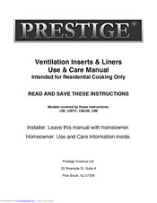 Prestige UIBTF40 Use & Care Manual