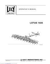 Lely LOTUS 1020 Operating Manual