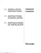 Thermador T30IB900SP Installation Instructions Manual