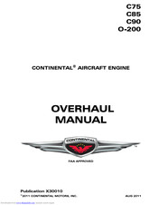 Continental Refrigerator C85 Overhaul Manual