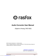 Rasfox DAC1922 User Manual