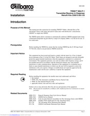 Gilbarco TRIND MULTI 1 C00012-001-NF-S Installation Manual