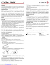 Streck CD-Chex CD34 Instructions For Use Manual