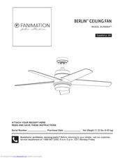 Fanimation BERLIN LP8064 Series Instructions Manual