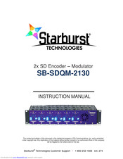 Starburst Technologies SB-SDQM-2130 Instruction Manual