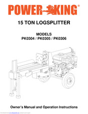 power King PK0306 Owner's Manual & Operating Instructions
