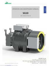 Sicor SG10 Operation And Maintenance Manual