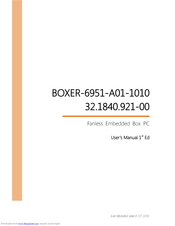 Aaeon BOXER-6951-A01-1010 User Manual