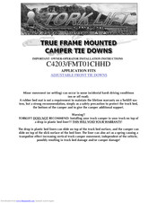 True Frame Mounted Camper Tie Downs