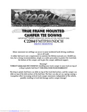 torklift FMTPJ01NDCH Important Owner-Operator Installation Instructions