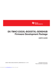 Texas Instruments EK-TM4C123GXL-BOOSTXL-SENSHUB User Manual