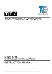 TTi 1705 Instruction Manual