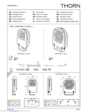 Thorn CONTRAST 2 LED MENA M Installation Instructions Manual