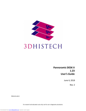 3DHISTECH Ltd. Pannoramic DESK II User Manual