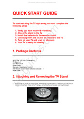 Sceptre X370BV-FHD Quick Start Manual