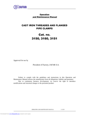 Jafar 3160 Operation And Maintenance Manual
