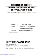 Emilia CK60FRF Instruction Manual And Installation Manual