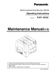 Panasonic KXF-493C Operating Instructions Manual