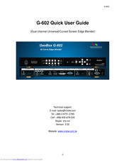 VNS GeoBox G-602 Quick User Manual