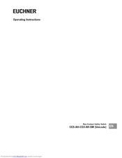 EUCHNER CES-AH-C03-AH-SM-106300 Operating Instructions Manual