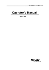 Huvitz HDC-7000 Operator's Manual