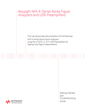 Keysight Technologies NFA X-Series Getting Started And Troubleshooting Manual