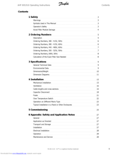 Danfoss AHF 005 Operating Instructions Manual