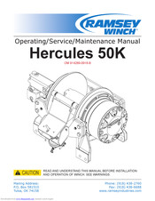 RAMSEY WINCH Hercules 50K Operating/Service/Maintenance Manual