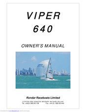 Rondar Raceboats Limited VIPER 640 Owner's Manual
