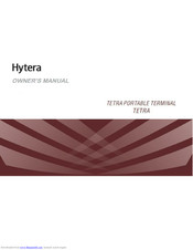 Hytera TETRA Owner's Manual